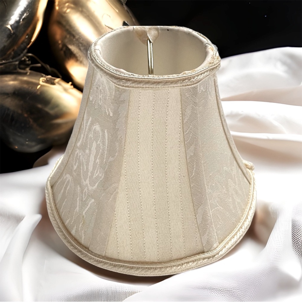 Cream Off White Print Sconce Shades